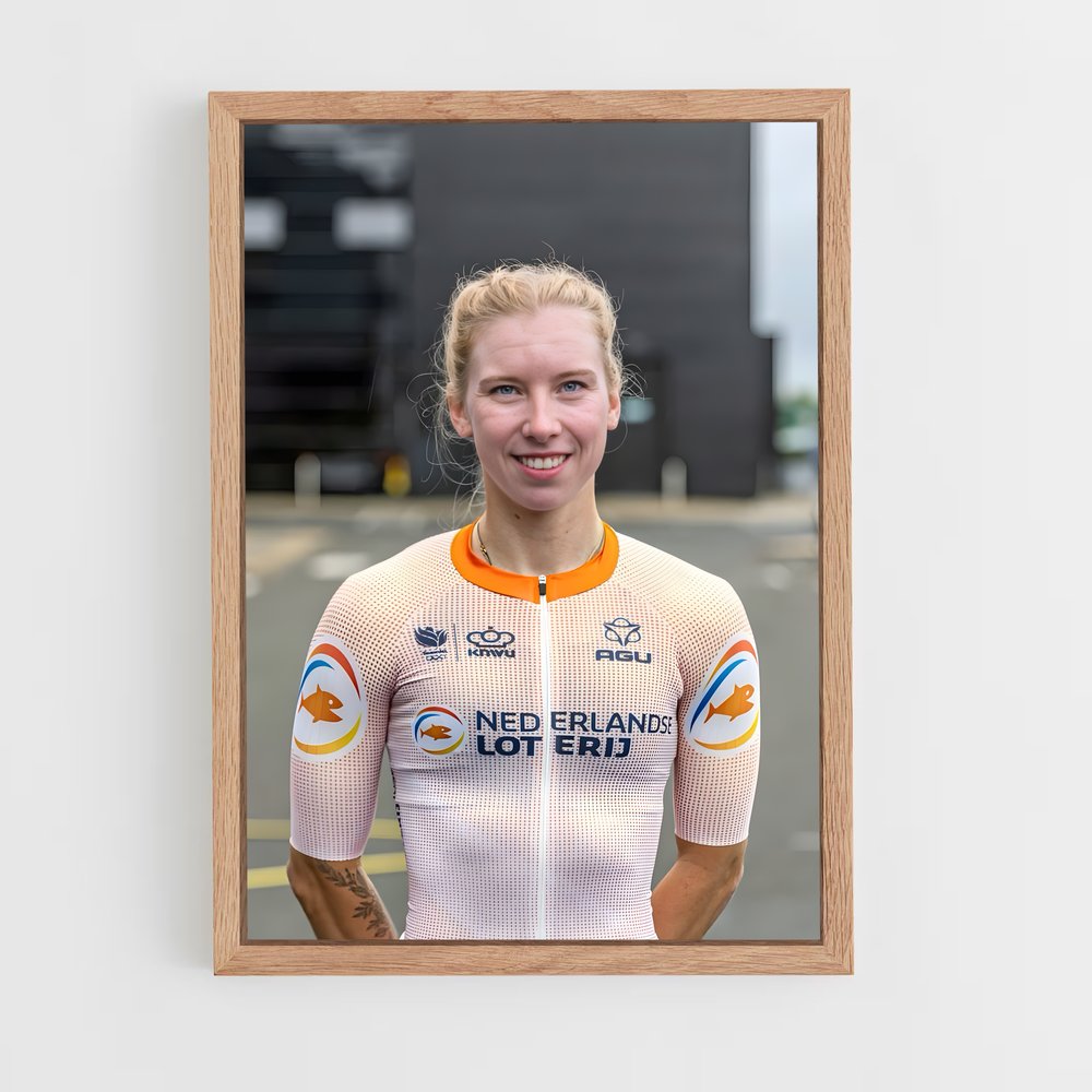 Poster Sourire En Rose – affiche Cyclisme (vue 4)